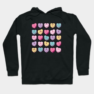Valentines Day Candy Hearts Hoodie
